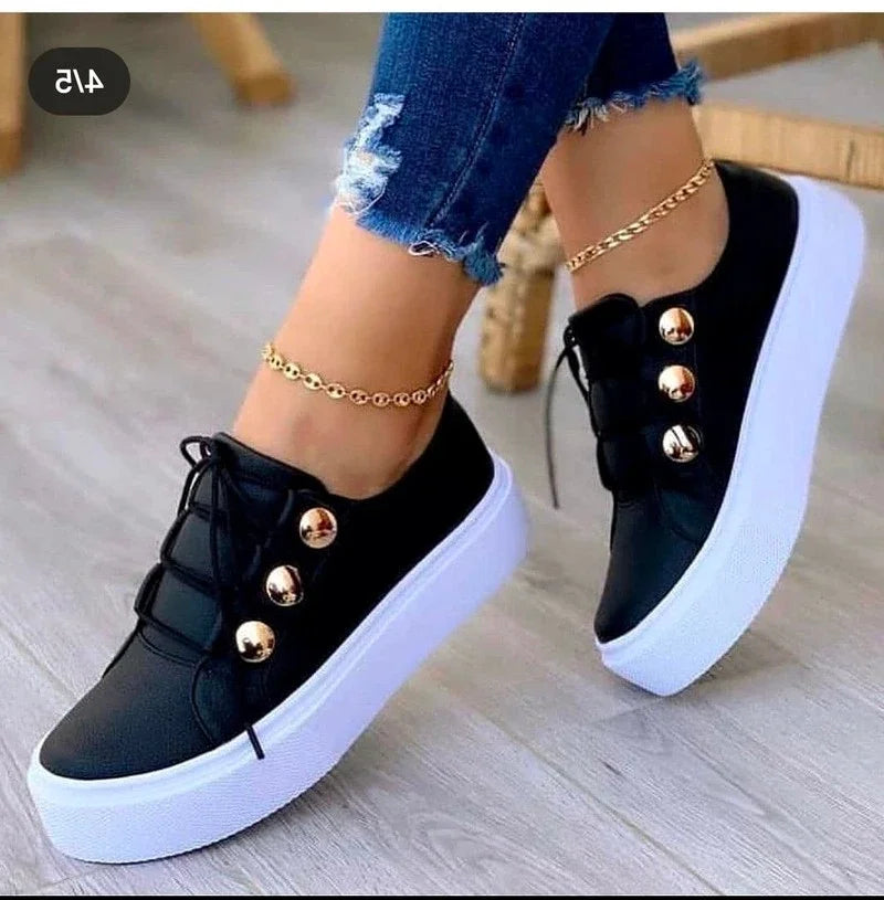 Serena | Orthopedic Round Toe Platform Sneakers