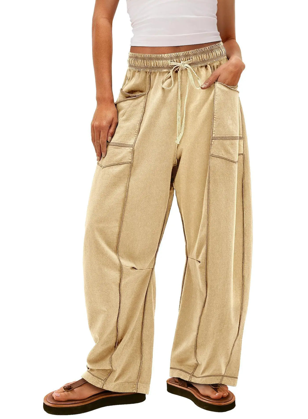 Nova - Wide-Leg Cargo Pants with Pockets