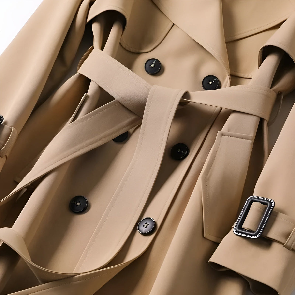 Elodie - Classic Longline Trench Coat