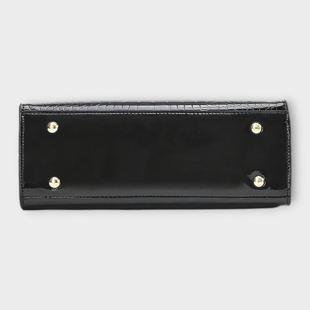 Olivia - Glossy Crocodile Pattern Handbag