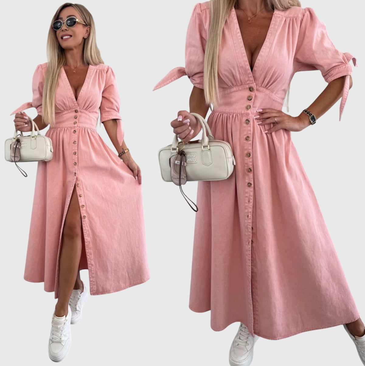 Sophia | Elegant Denim Dress