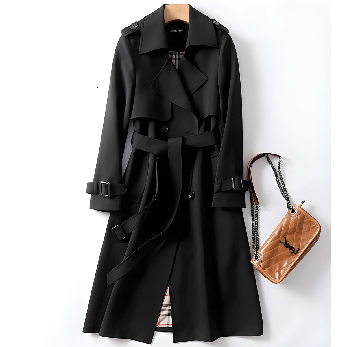 Elodie - Classic Longline Trench Coat