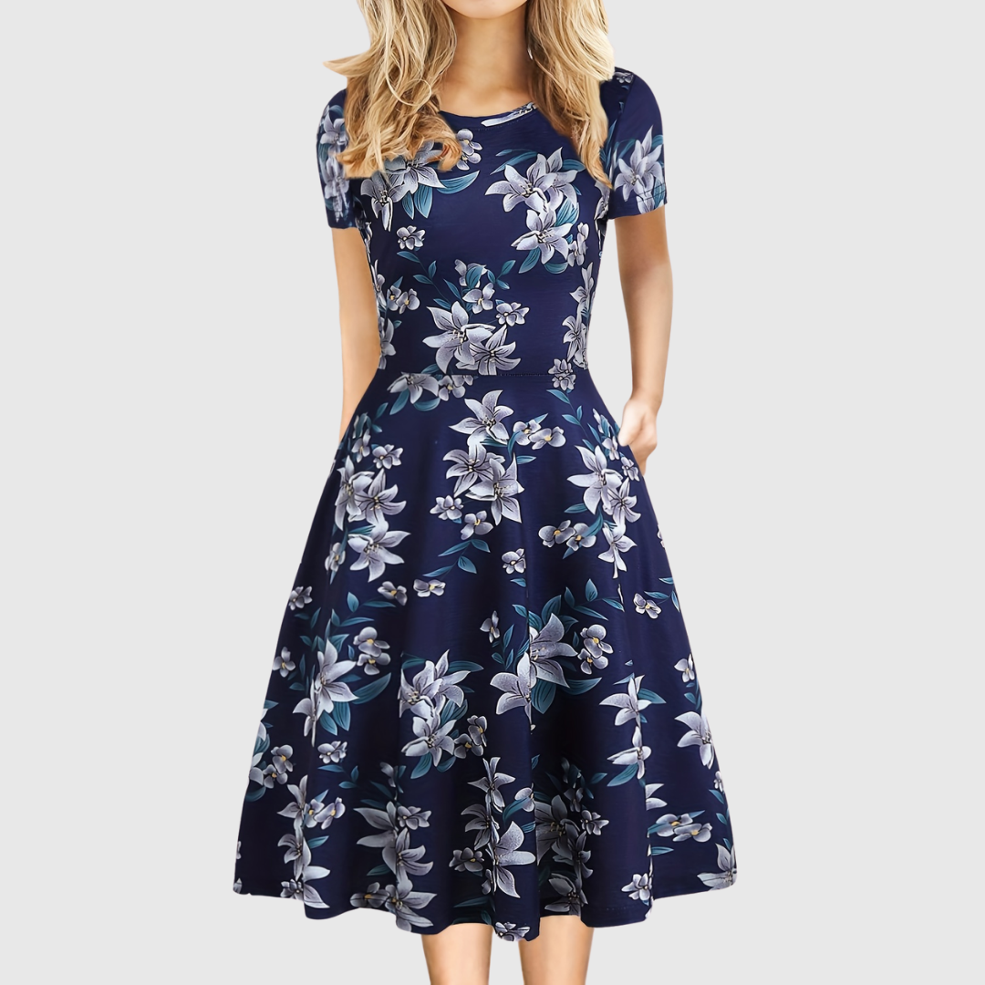 Evelyn Quinn | Retro A-Line Summer Dress