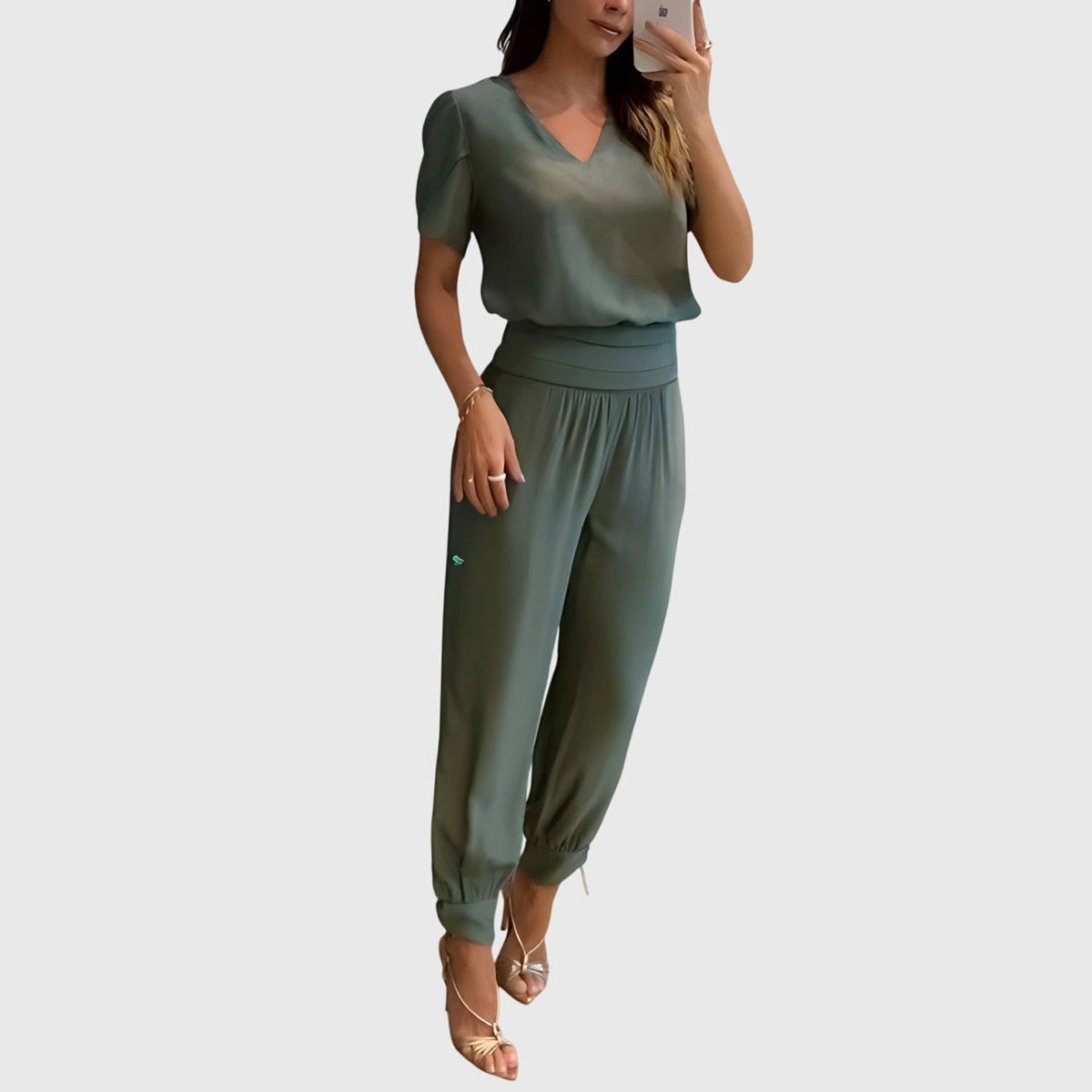 Jennifer | Stylish Blouse And Pants Set