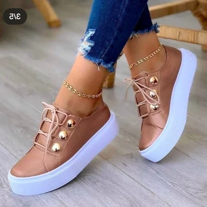 Serena | Orthopedic Round Toe Platform Sneakers