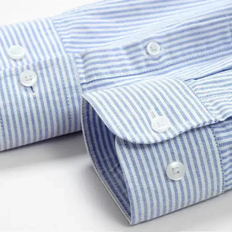 Devon | Modern Striped Cotton Shirt