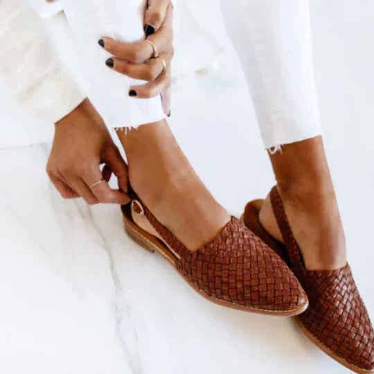 Lyn | Artisan Crafted Flat Sandals